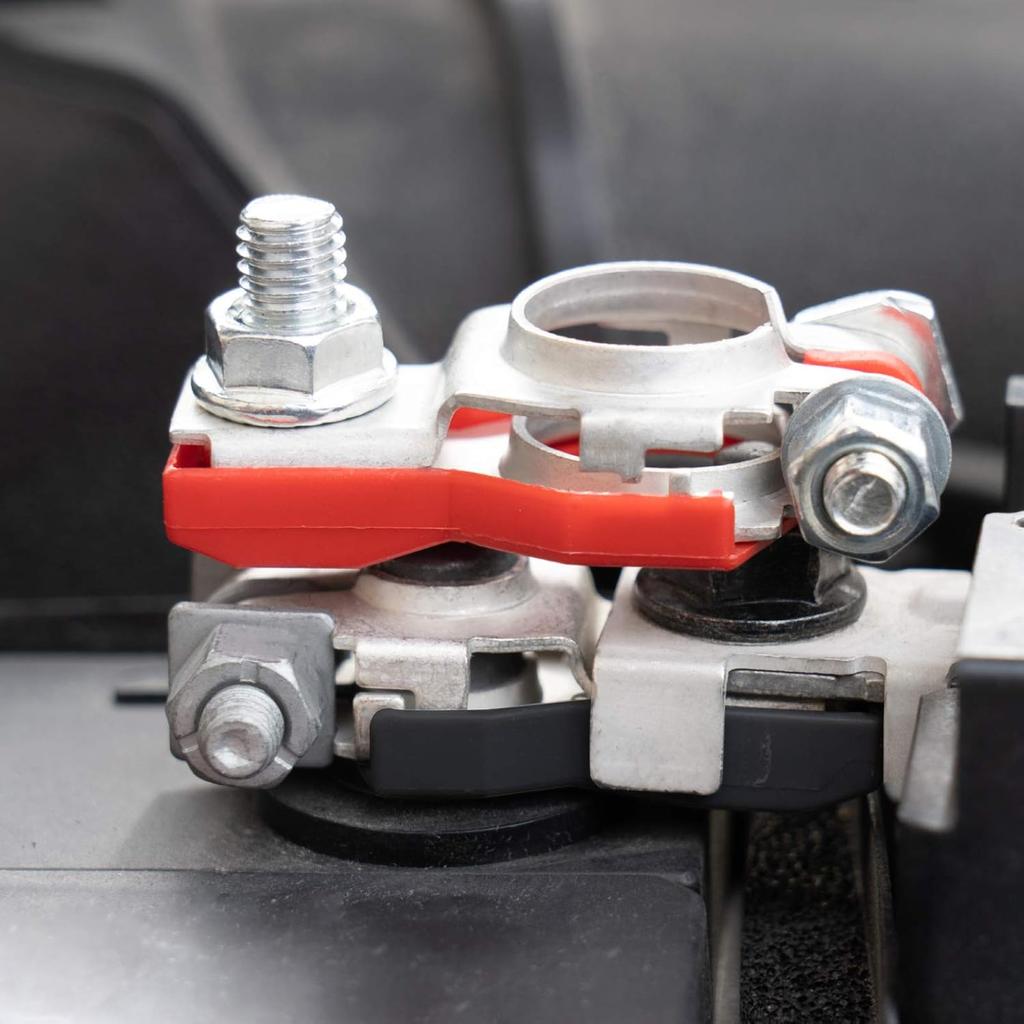 Premium Battery Terminal Connectors For Nissan, Positive And Negative 1 Pair, Good Contact, Corrosion Resistance, Fits For 243407F000 243407F001