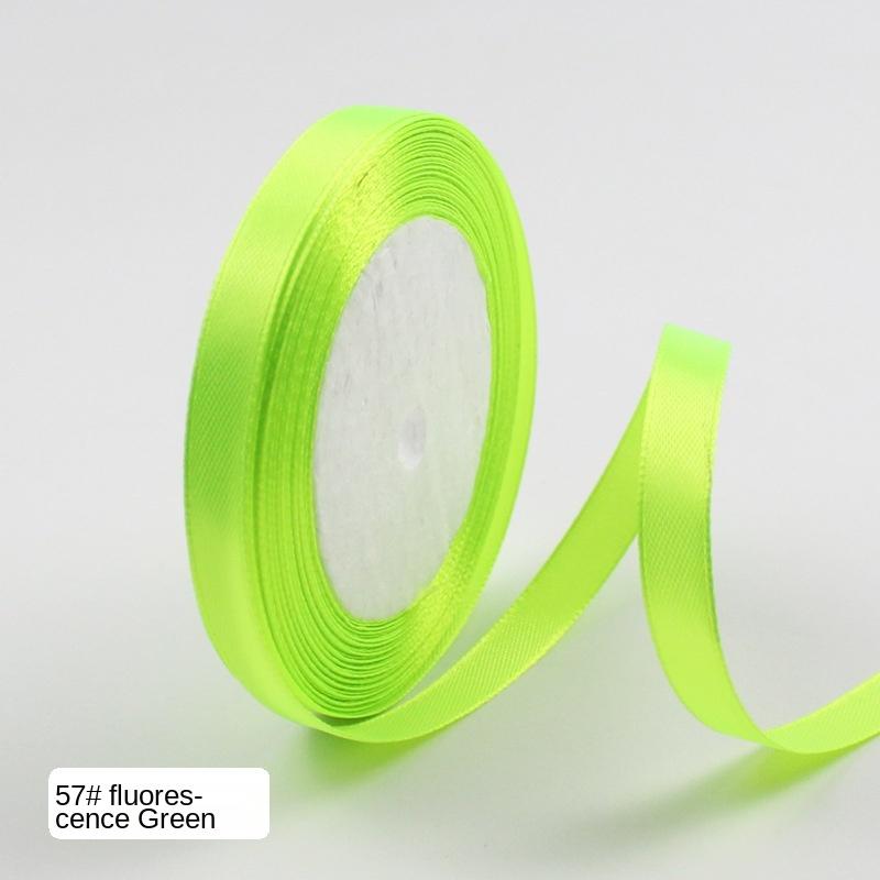 

25 ярдів/рол (22 метри) Атласні стрічки для весілля, дня народження, упаковка подарунків, Різдвяний фестиваль Хеллоуїн. Стрічка для ремесел своїми руками 6mm