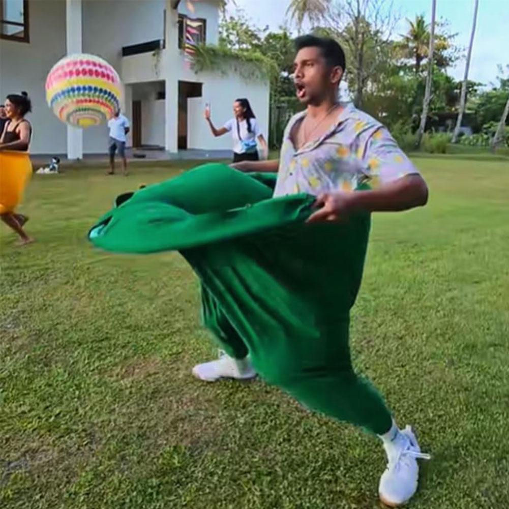 Granny Pants Pitching Game Field Family Reunion Game Freaky Party Games Oversized Pants Party Outdoor Activities