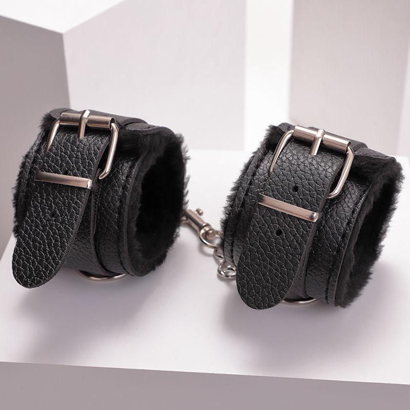 Plyšový kotníkový a poutový set - Erotické omezovací hračky