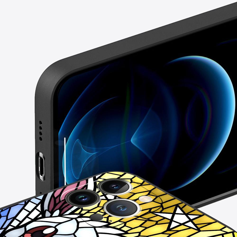 Barevný obal Pokemon Pikachu pro iPhone XR XS X 12 Mini 13 Pro Max SE 14 Plus 7 8 6s 11 14Pro 13Mini 14 Matný TPU Měkký Kryt
