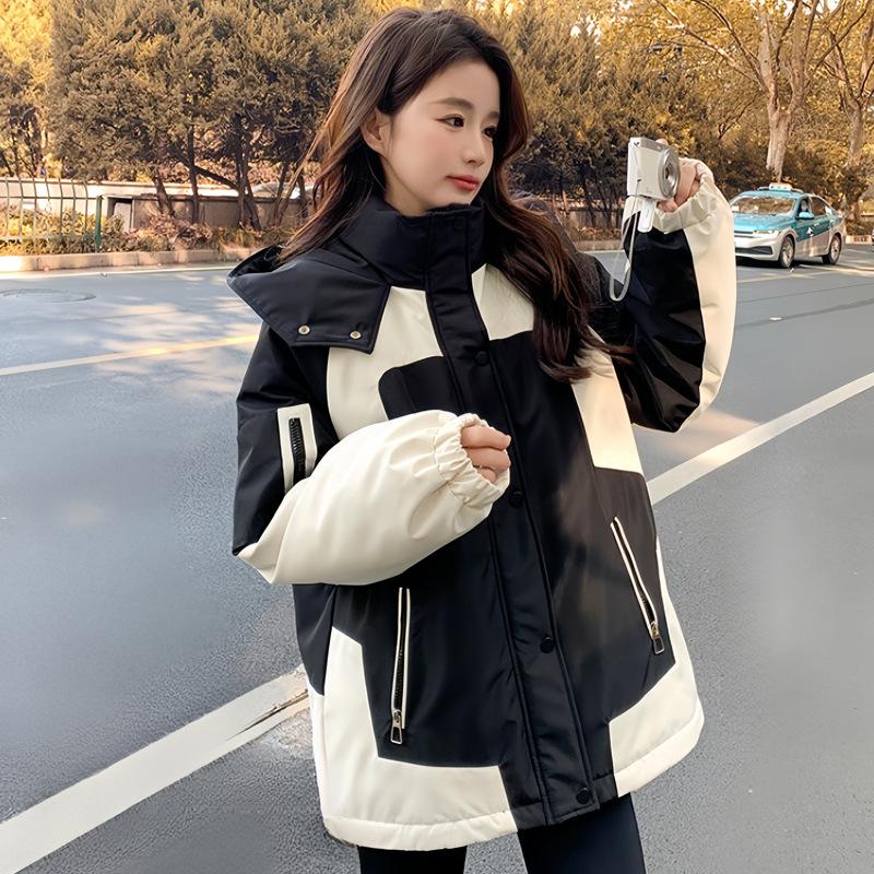 New Tooling Outdoor Hiking Suit Loose Cotton-padded Clothes Women's Winter Short Jacket Cotton-padded Jacket