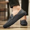 Fashion Fashion Men Casual Shoes Breathable Comfort Slip-on Men Walking Shoes Genuine Leather Men Loafers All-match Lazy Shoes Moccasins