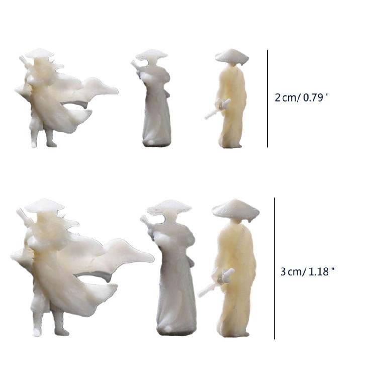 Unique Resin Figurines for Miniature Landscapes Martial Figure Silicone Mould