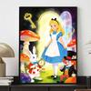 disney diamond painting alice rabbit mad hatter handmade diy home decoration gifts