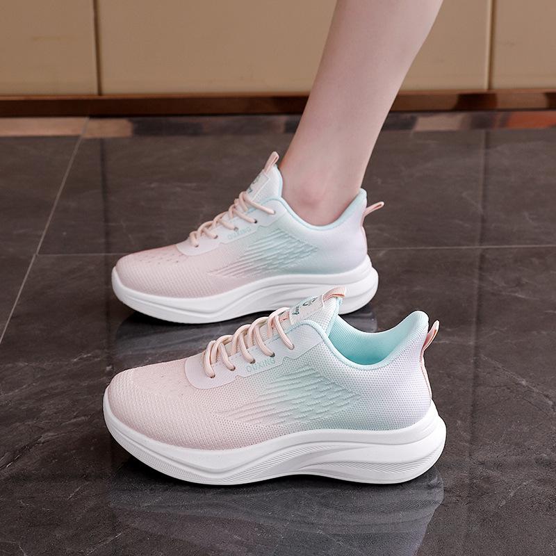 2025 spring new mesh breathable fly-woven women's shoes ins tide student running sports shoes casual shoes FZ6603