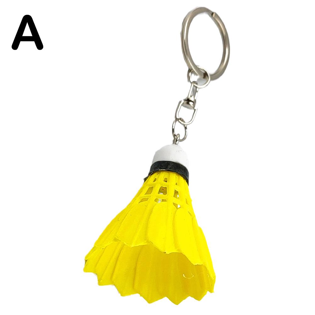 Mini Simulation Badminton Keychain Pendant Sports Ornaments Gift Small Keychain C6G1