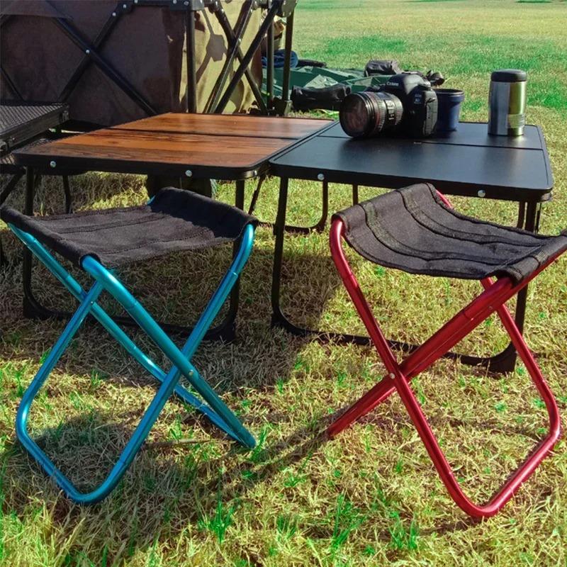 Outdoor Camping Stuhl Goldene Aluminium Legierung Klappstuhl Mit Tasche Hocker Sitz Angeln Camping