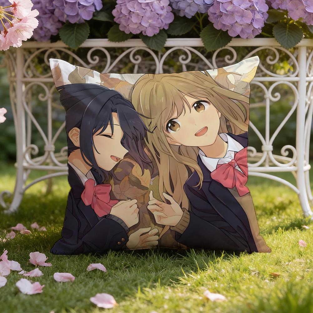 Anime A-Adachi and S-Shimamura Cushion Cover Home & Car Dual-Scene Pillow Cover: Reversible for Premium Comfort