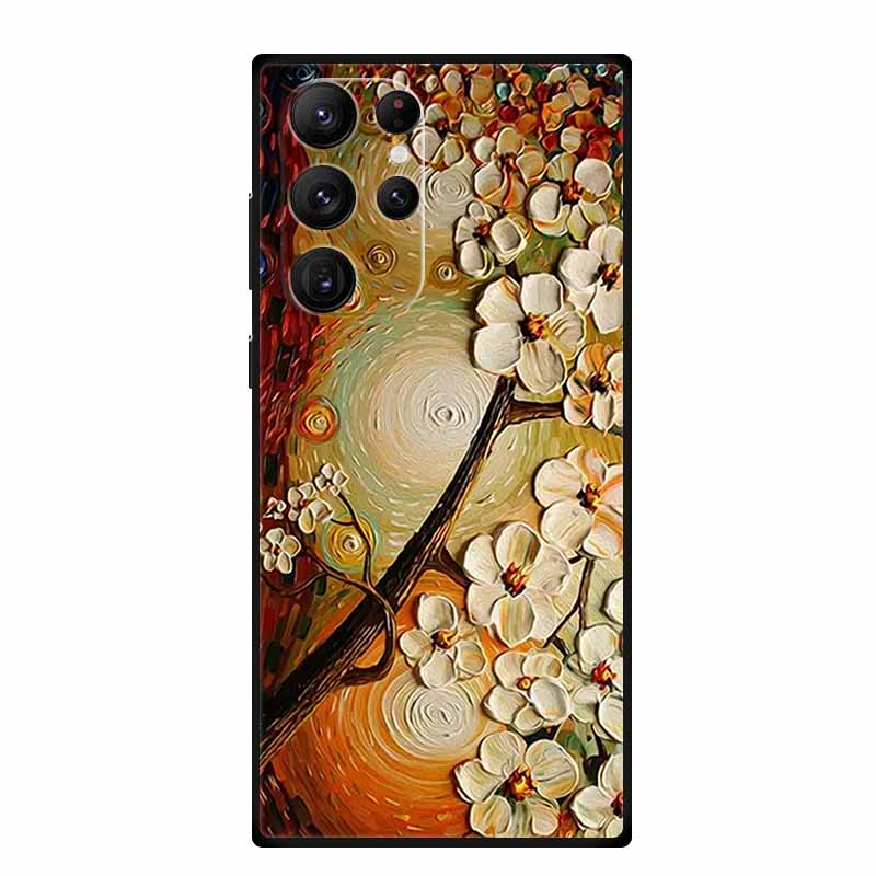 3D Emboss Case For Samsung Galaxy S25 Ultra Phone Case Soft Silicone Coque For Samsung S25 S23 S22 S24 Ultra Back Cover Case Bag