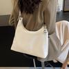 Stylish Silver Minimalist Large Capacity Tote Bag For Casual Everyday Use