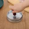 Non Stick Aluminum Burger Press With Ergonomic Wooden Handle Perfect For Home Kitchen Backyard Barbecue