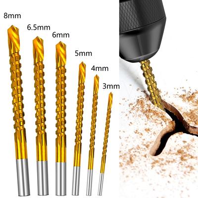 1pc HSS Drill Bit Spiral Screw Metric Composite Tap for Wood Cutting Drilling