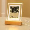 Art Picture, Night Light Landscape Glass for Tabletop Study Room Adults Desktop Decor