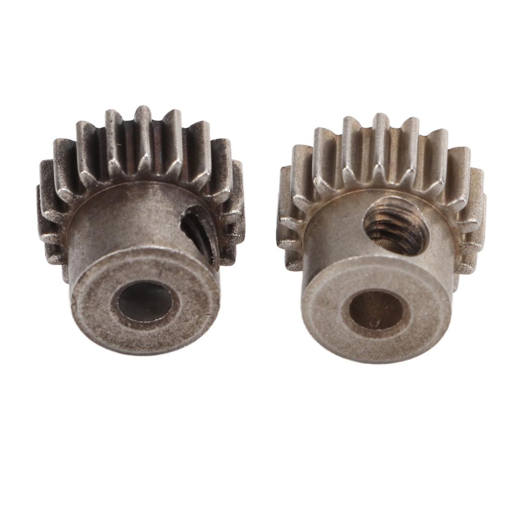 2PCS Set RC Metal Pinion Motor Gear Set for HSP 94107 94111 94123 94170 1 10 RC Car19T