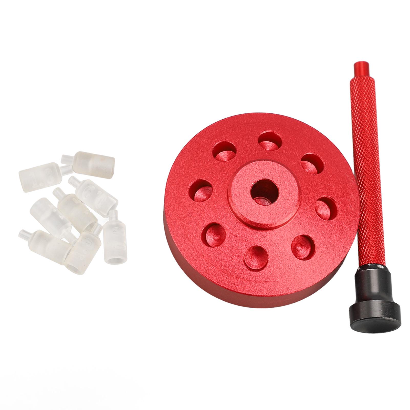 

Установка стрелок часов Прижимной толкатель Установщик с 8 наконечниками Металлический держатель иглы для часов красный