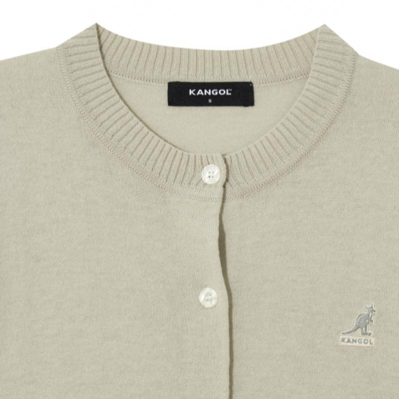KANGOL Cárdigan de Punto para Mujer 1918 Crudo