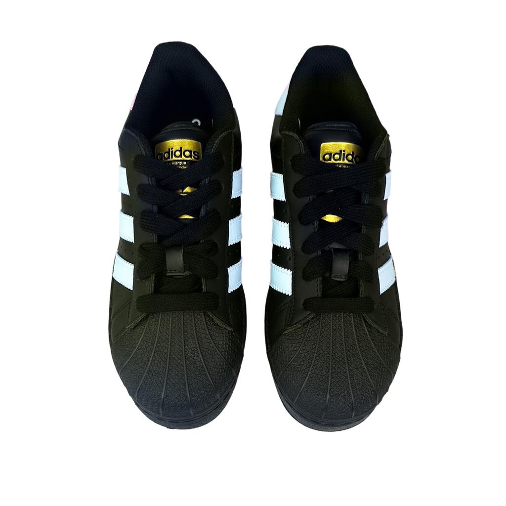 adidas Originals SUPERSTAR XLG Resistenti all'Abrasione Scarpe da Skateboard Basse Unisex Blu Nero IG9777(Team373-)