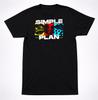 Simple Plan Maglietta Faccina Triste Cuore Meteo Pop Punk Emo Rock Band Tee