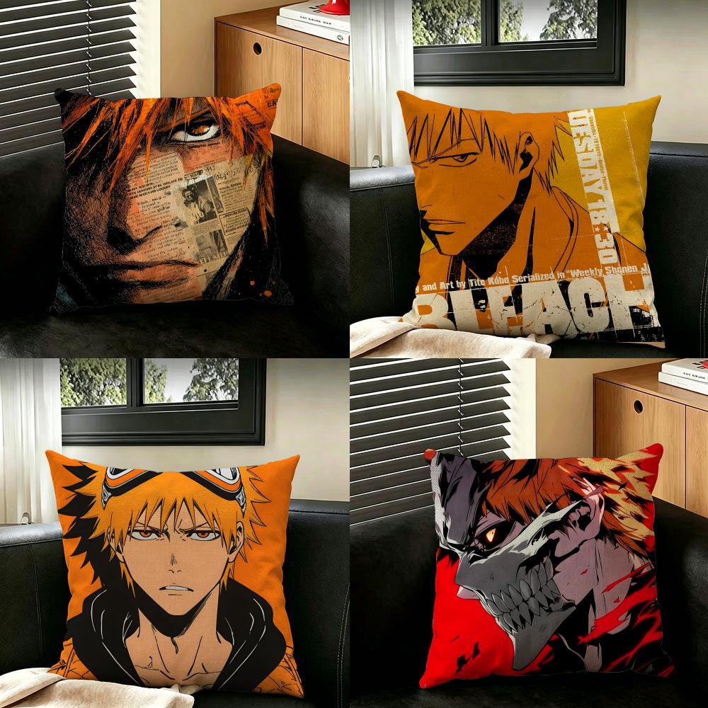 Anime BBLEACH Cushion Cover Creative Pillowcases for Interior Decoration Office Living Room Home Car Hot