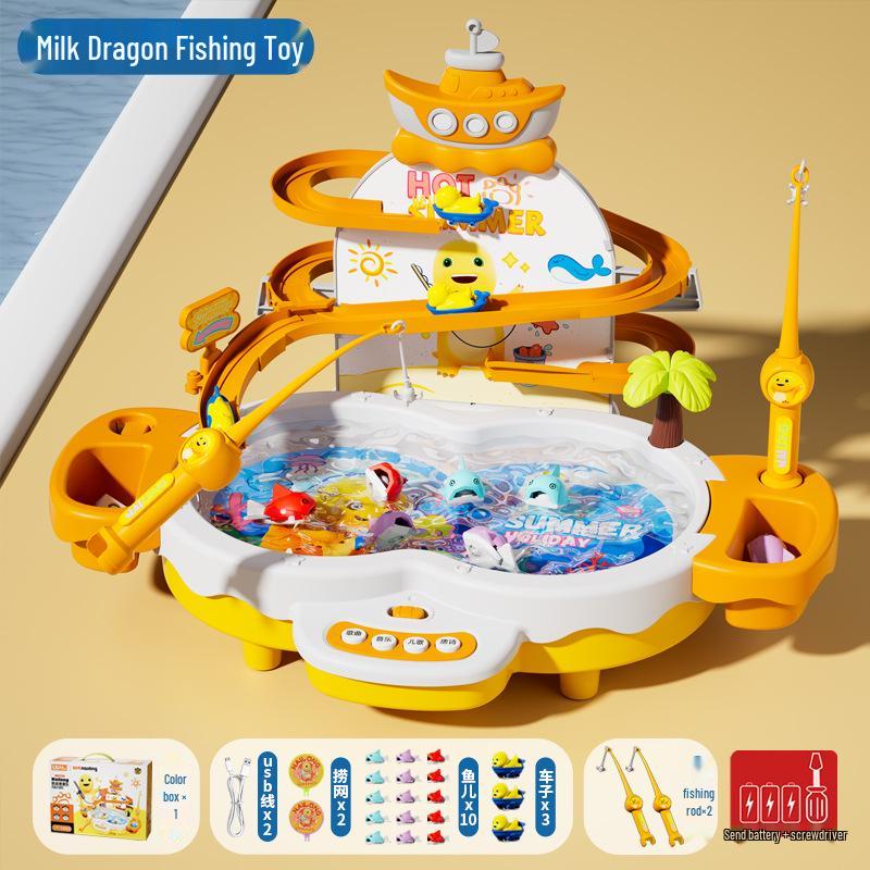 

Оригинальная большая магнитная электрическая игрушка для рыбалки Nai Long для детей в возрасте 1-3 лет - Интеллектуальное развитие для мальчиков и девочек