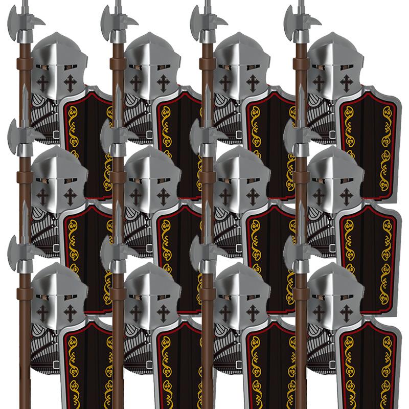 Kids Toys Medieval Military Figures Imperial Forbidden Army Knight Legion Ancient Soldier Suits Building Blocks Model Gifts