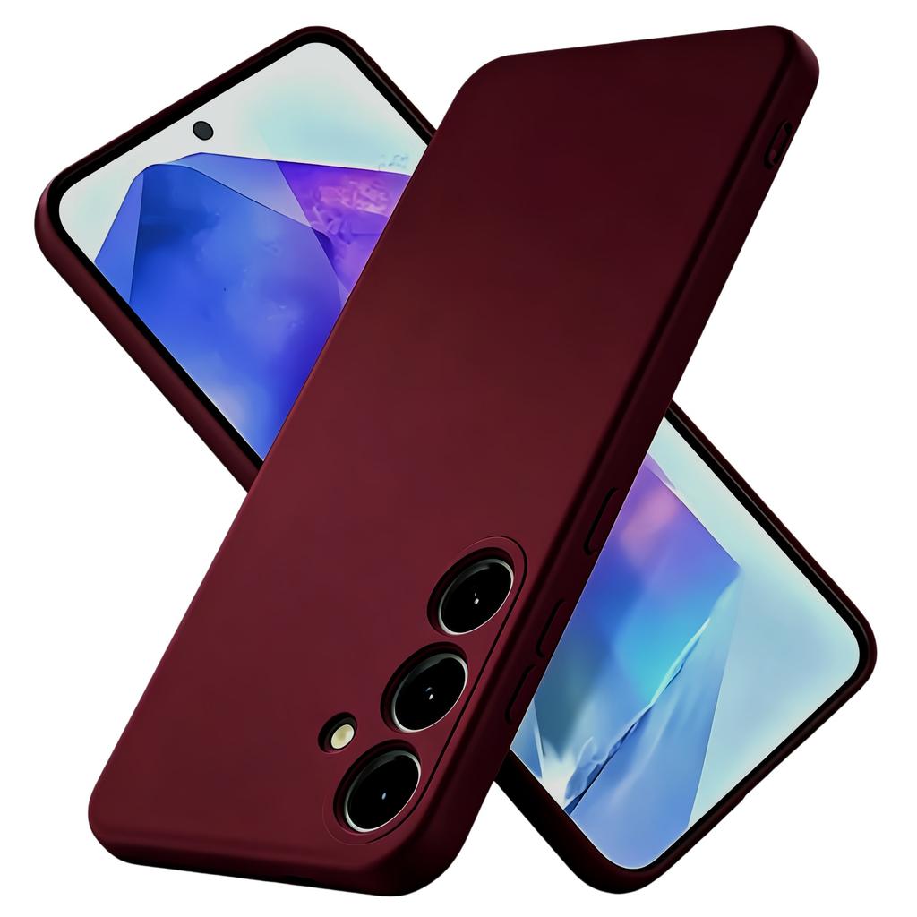 Noble Fashion Solid Colour Shockproof Protective Liquid Silicone Case For Samsung Galaxy A55 5G