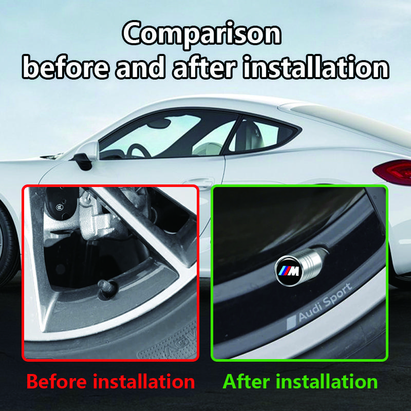 M logo 3D Metal Wheel Tire Valve Caps dust-proof Cover For BMW M X2 X3 X4 X5 X6 X7 G20 G30 6GT E46 E39 E90 E60 F10 Accessories