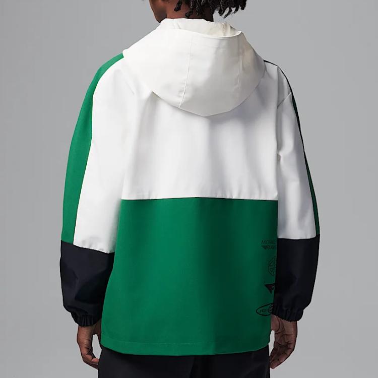 Jordan Jacket Michael  Flight 23 Hooded Fashion Versatile Kids Jacket Light-Green IF8903-302