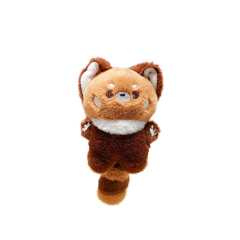 And Colorful Cute Jinnew Plush Panda Keychain Fun Cartoon Animal Keyring Accessory