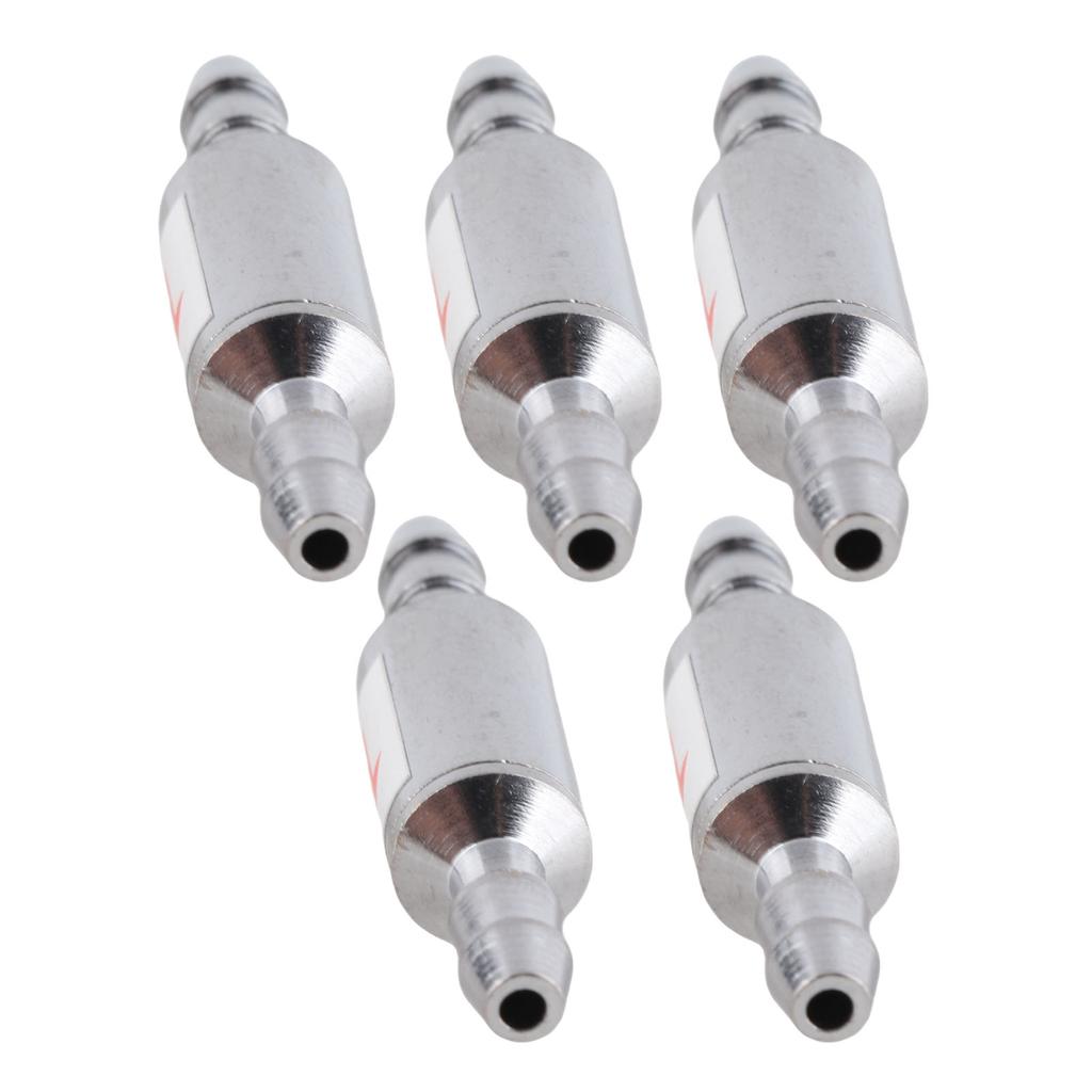 5Pcs 1 Way Check Valve Stainless Steel CO2 Check Valve for Fish Tank Aquarium Zone Generators