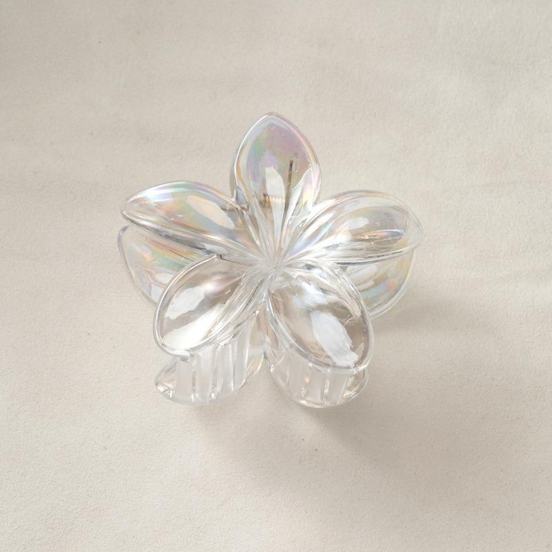 8CM Acrylic Fashion Hair Claws Headwear Accessories Gradient Flower Hair Clip Women Large Flower Hair Claws Crab Clamp Barrettes