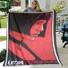 Hot Famous Movies Leon Jean Pattern Blanket Flannel Thin Blanket Portable Home Travel Office Lunch Break Blanket Birthday Gift