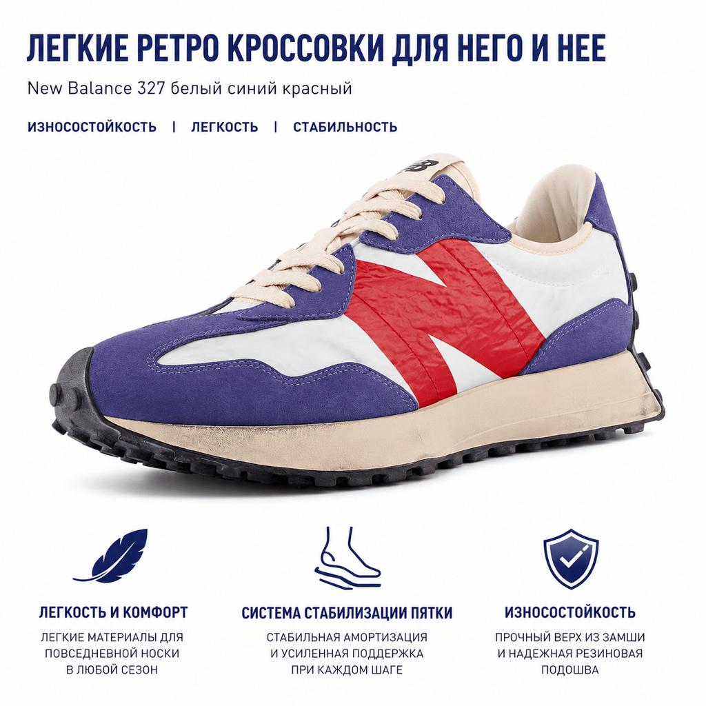 New Balance 327 Vintage Worn Pack - Waldgrün Serenes Blau Unisex Sneaker Mehrfarbig MS327VB