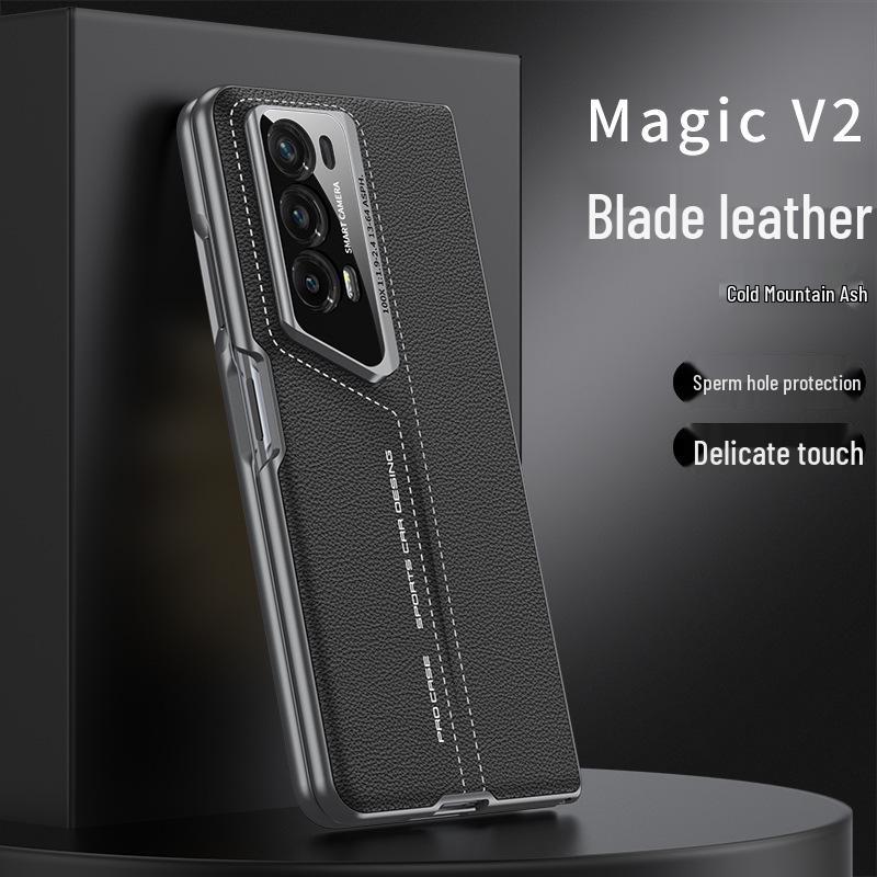 

Huawei Honor Magic V2 Foldable Leather Case - Anti-Fall, Business Style Huawei Honor Magic V2