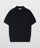 MANNERGRAM 100% Soft Cotton 3-Ply Polo Short Sleeve Knit Black
