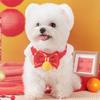 Cat Saliva Towel Bib Handwoven New Year's Pet Scarf Puppy Dog Decorative Collar Knitted Accessories Pet Products