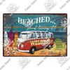 Putuo Decor Beach Vintage Tin Signs Plaque Metal Plate Retro Summer Posters Wall Art Decor Seaside Bar House Room Iron Painting
