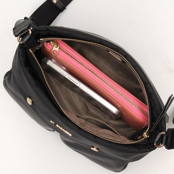 Schultertasche Greige mit doppelter Fronttasche [Lava Gagery], (26)