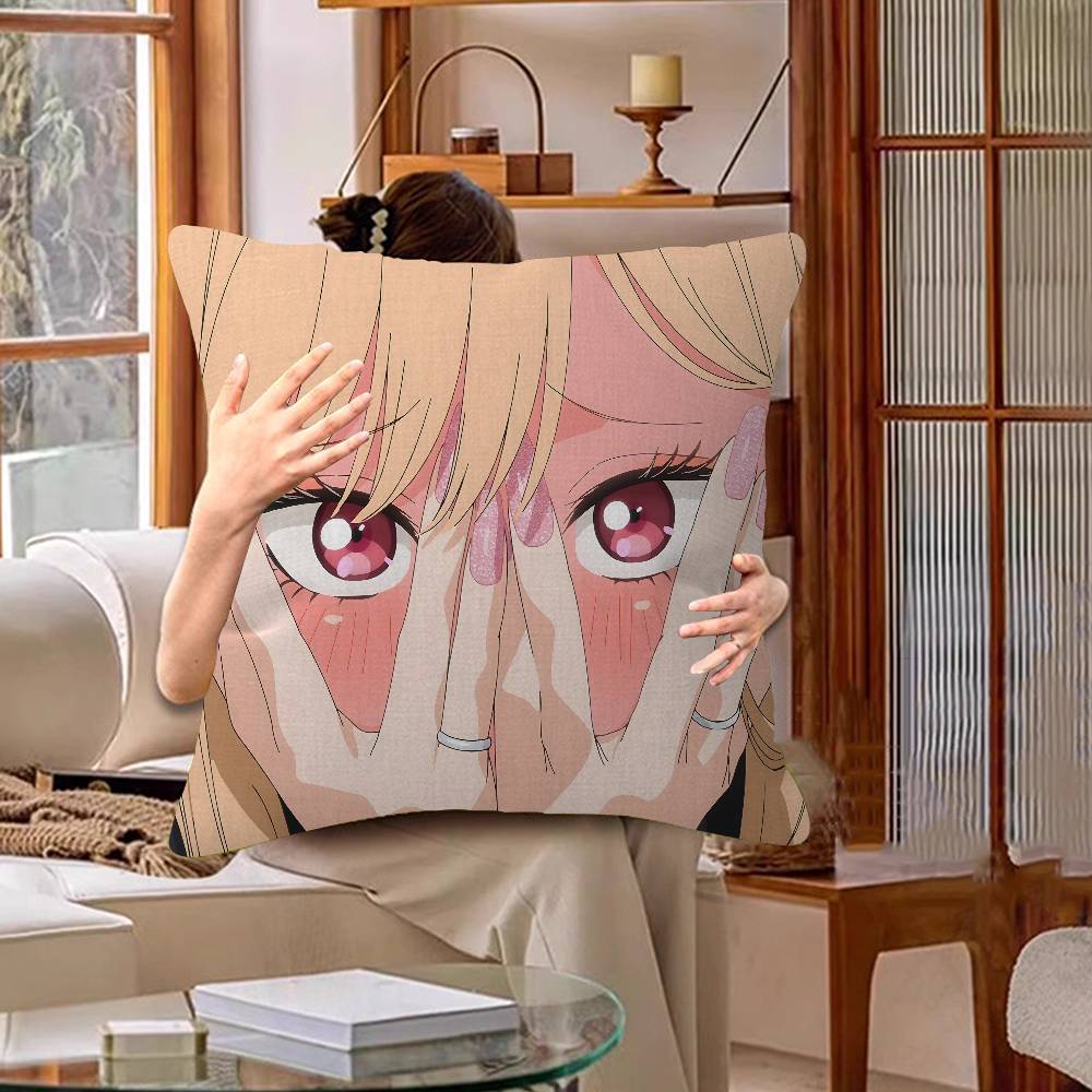 

My DressUp Darling MMarin Kitagawa Pillow Gifts Home Office Furnishings Bedroom Sofa Car Cushion Cover case 45x45cm 30x30cm