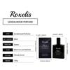 Roxelis Sandalwood Xenia Couple Eau De Toilette Niche Woody Fragrance Fresh Fragrance Dating Atmosphere Elegant Charm Daily Commute 50ml