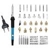 110V 220V 60W Wood Burning Pen Set Stencil Soldering Tips Tools Pyrography Kit
