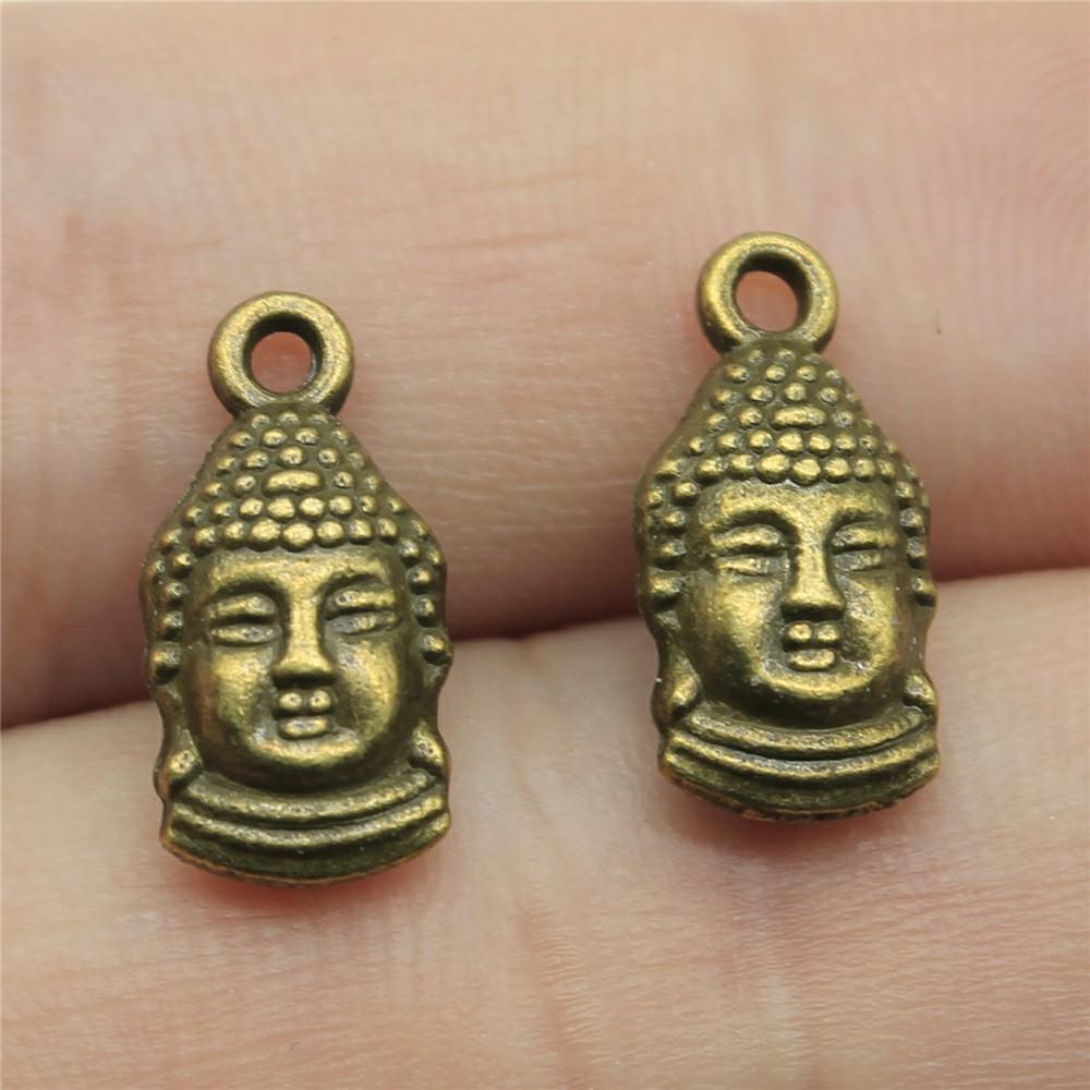 10pcs Charms Buddha Antique Bronze Color Buddha Statue Charms Pendant Jewelry Buddha Charms For Jewelry Making