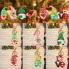 Holographic Resin Molds with Hole Christmas Gnome Pendant Silicone Mold for DIY Keychains Pendants Jewelry Resin Craft