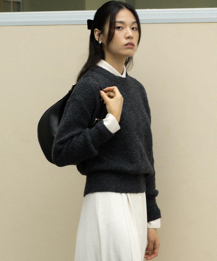 OCTETTE Mohair Sweater - Charcoal