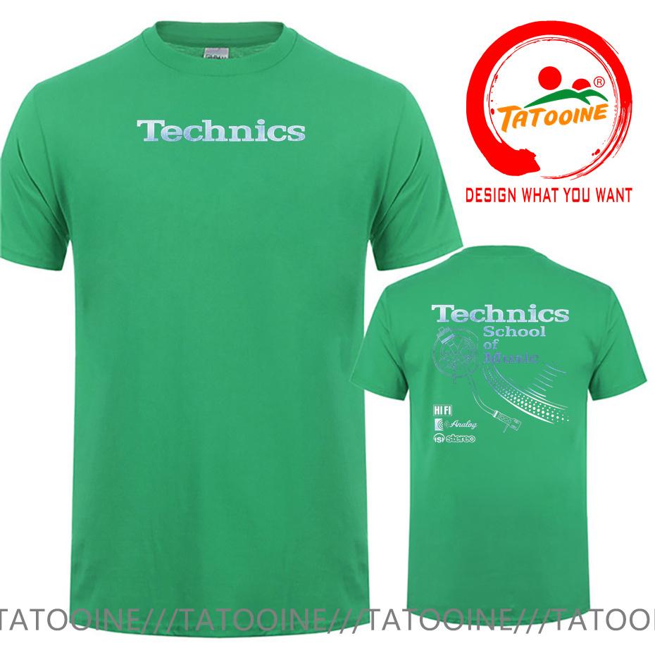 Vintage Deejay Shirt Long Play Tshirt Technics School Of Music T Shirt Unisex Retro Dj Music Tshirt Hot Sale Fashion Top Tee Shirt