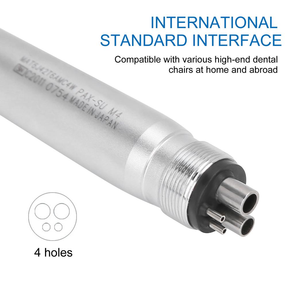 4 Holes Dental Handpiece High Speed Polishing Handpiece Push Button Dentist Tool