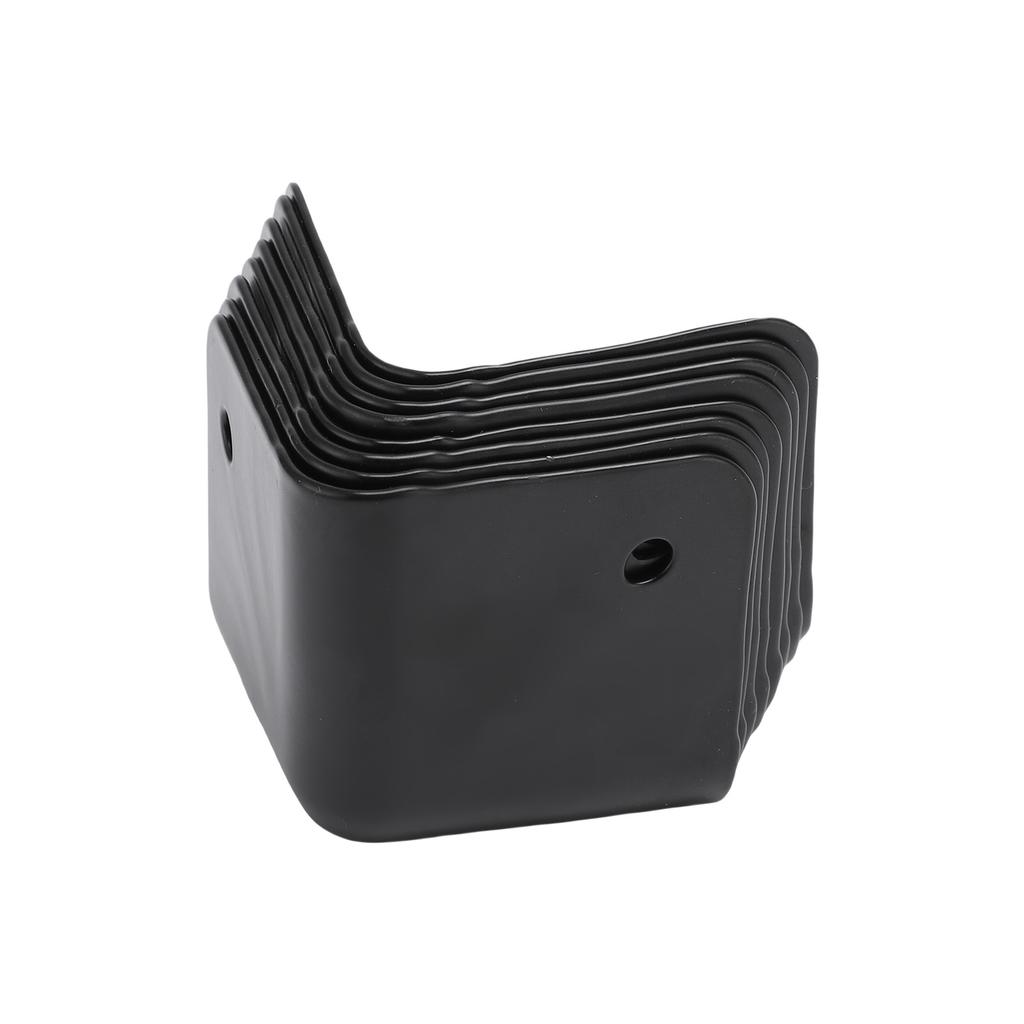 8pcs Corner Protector Black Bump Proof Metal Corner Guard for Speaker Guitar Amp Cabinet Furniture