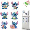 6pcs/Set Stitch Eating Diamond Painting Magnets for Refrigerator Diamond Art Fridge Magnets for Adults Diamond Art Refrigerator Magnets Kits