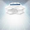 LED/COB Five Sided Solar Wall Lamp, Outdoor Human Body Induction Lamp, Household Courtyard Lamp, Road Fence Lighting Lamp